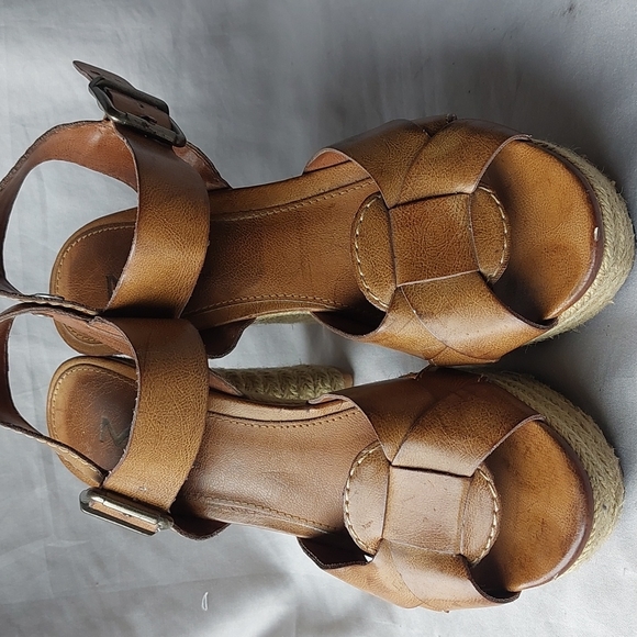 MIA platform faux leather burlap heels, 7.5 - Picture 5 of 12